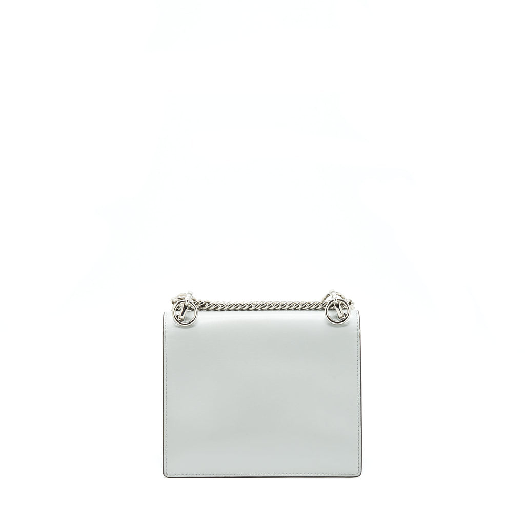 FENDI KAN I STUDDED SHOULDER BAG LIGHT BLUE/MULTICOLOUR SHW