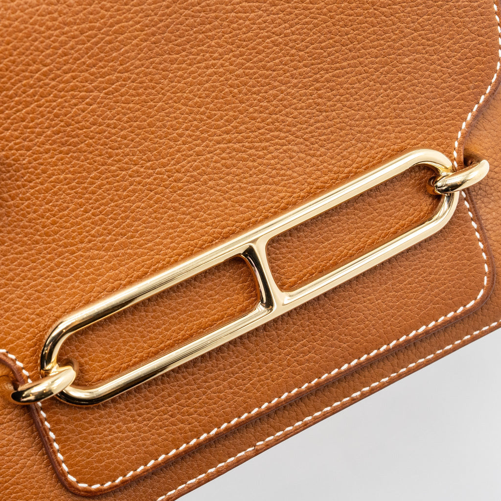 HERMES MINI ROULIS BARENIA FAUBOURG 34 FAUVE LGHW