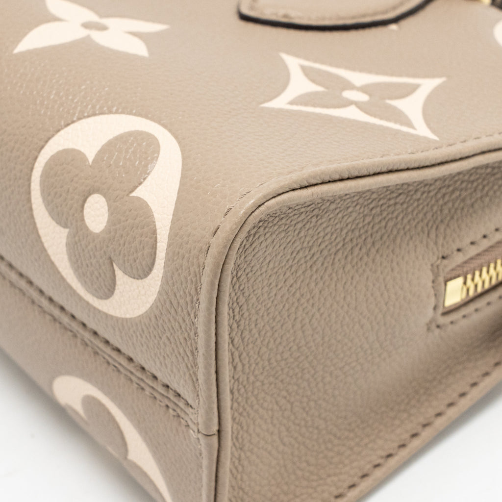 LOUIS VUITTON ONTHEGO EAST WEST MONOGRAM EMPREINTE LEATHER DOVE/CREAM GHW