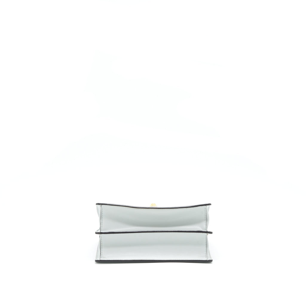 FENDI KAN I STUDDED SHOULDER BAG LIGHT BLUE/MULTICOLOUR SHW