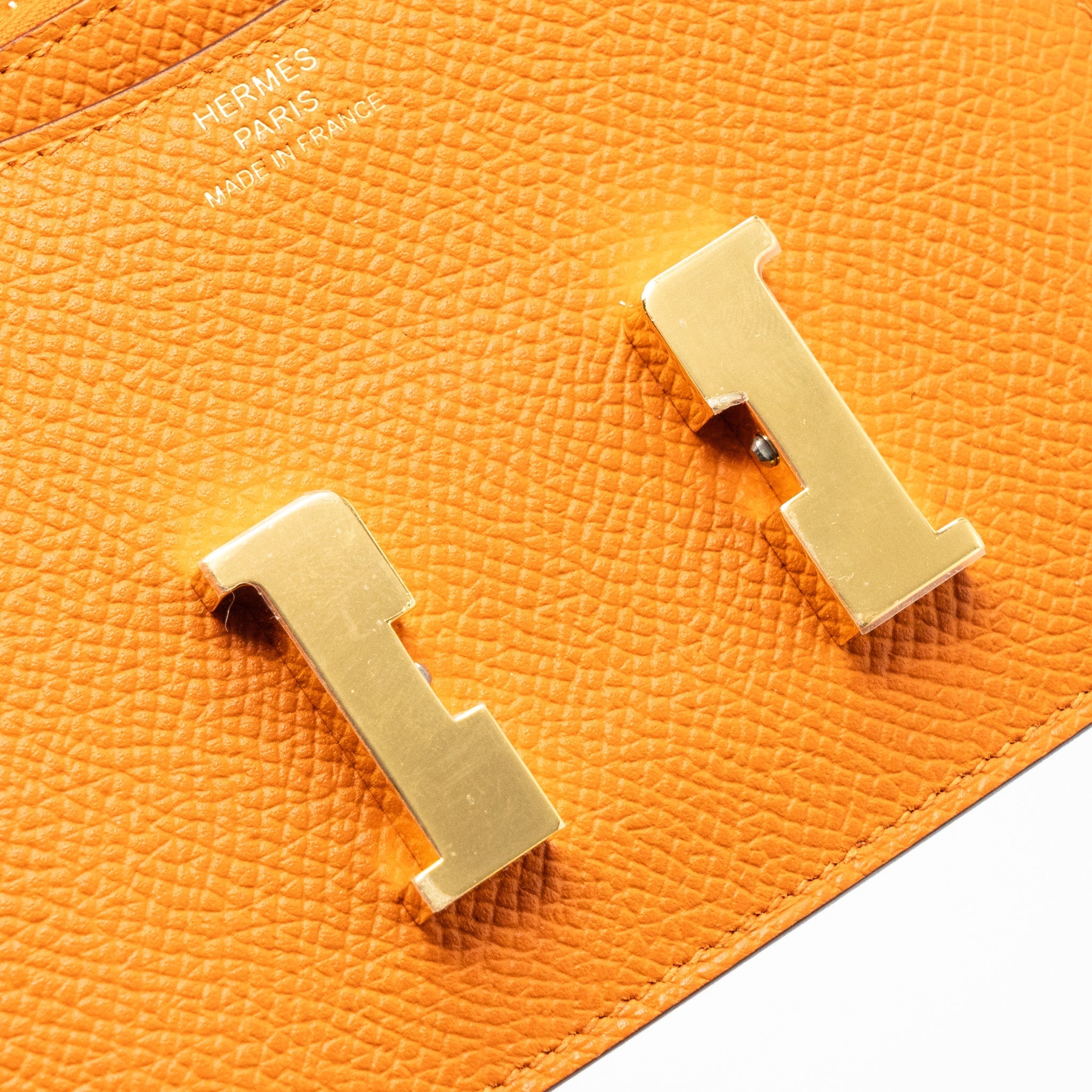 HERMES CONSTANCE SLIM EPSOM ORANGE GHW