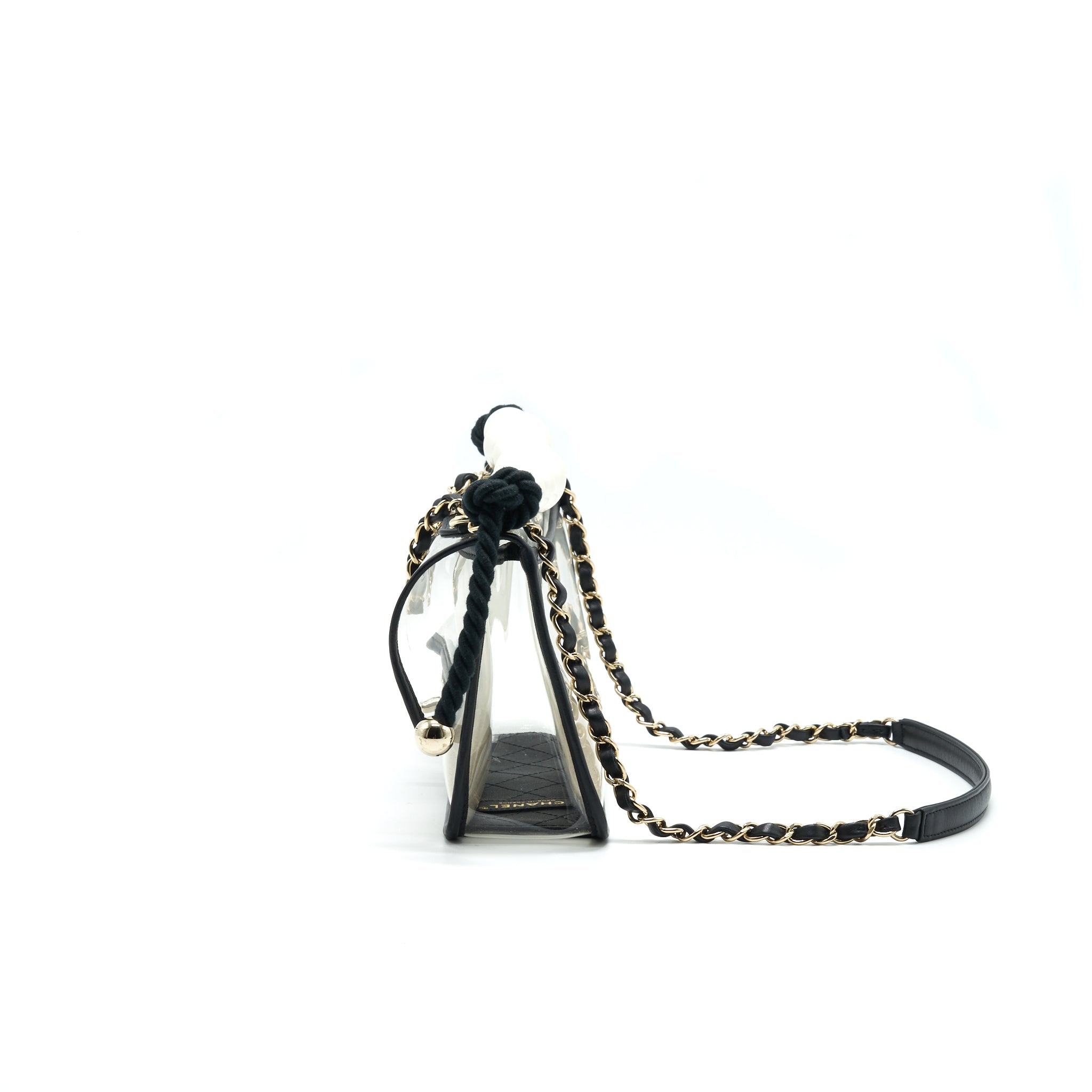 CHANEL SAND BY THE SEA PEARL FLAP BAG