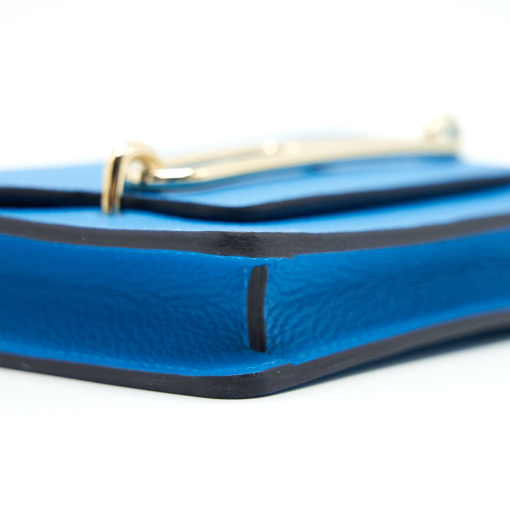 HERMES ROULIS SLIM EVERCOLOR BLUE FRIDA / ROSE MEXICO GHW