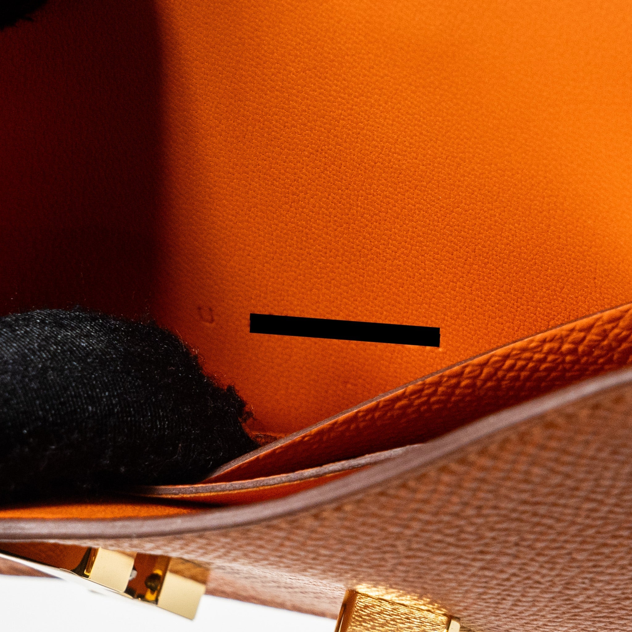HERMES CONSTANCE SLIM EPSOM ORANGE GHW