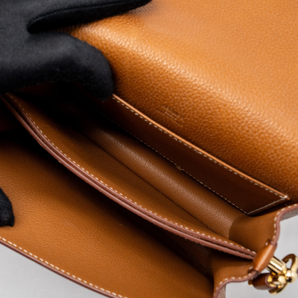 HERMES MINI ROULIS BARENIA FAUBOURG 34 FAUVE LGHW