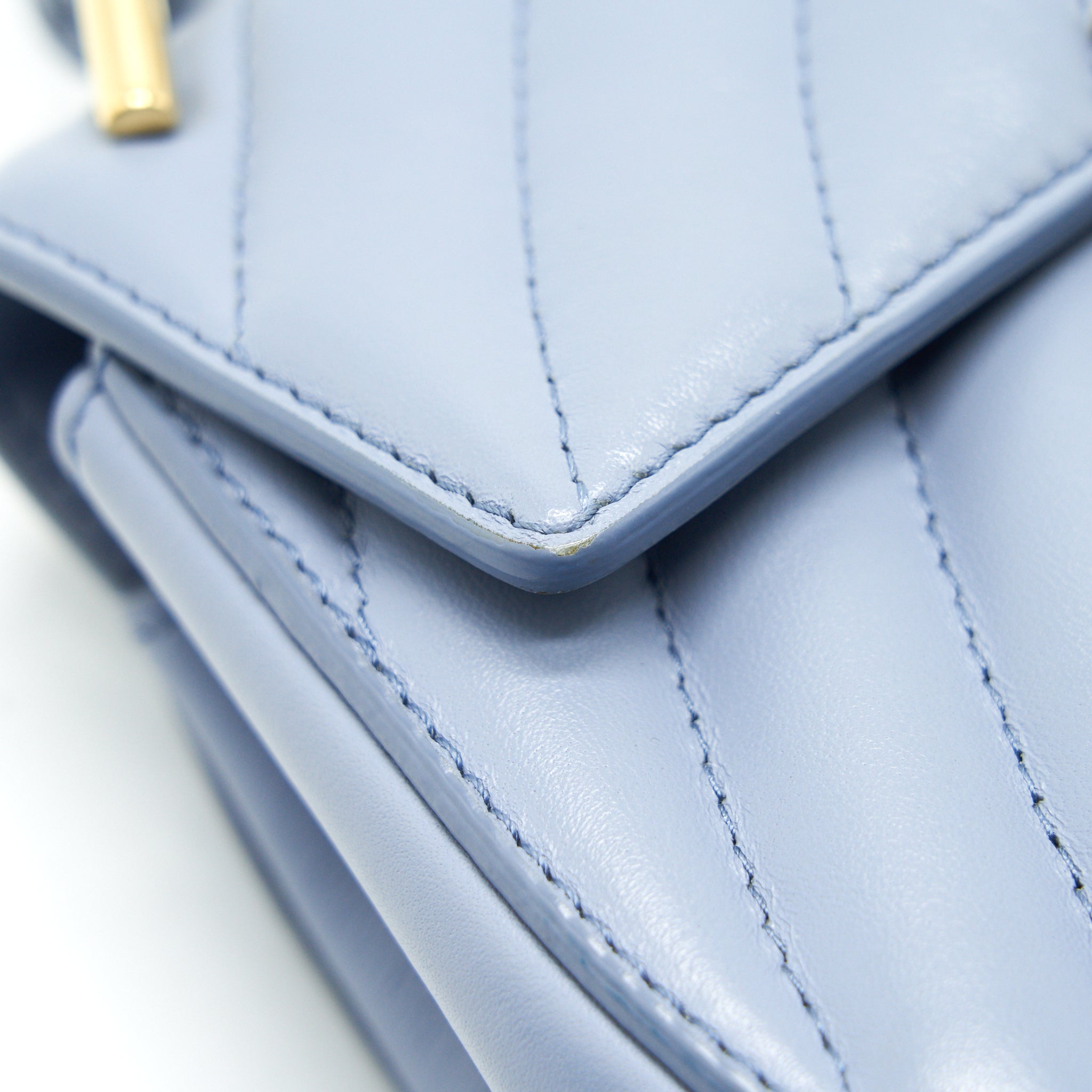 CHLOE MINI DREW BIJOU IN LIGHT BLUE GHW