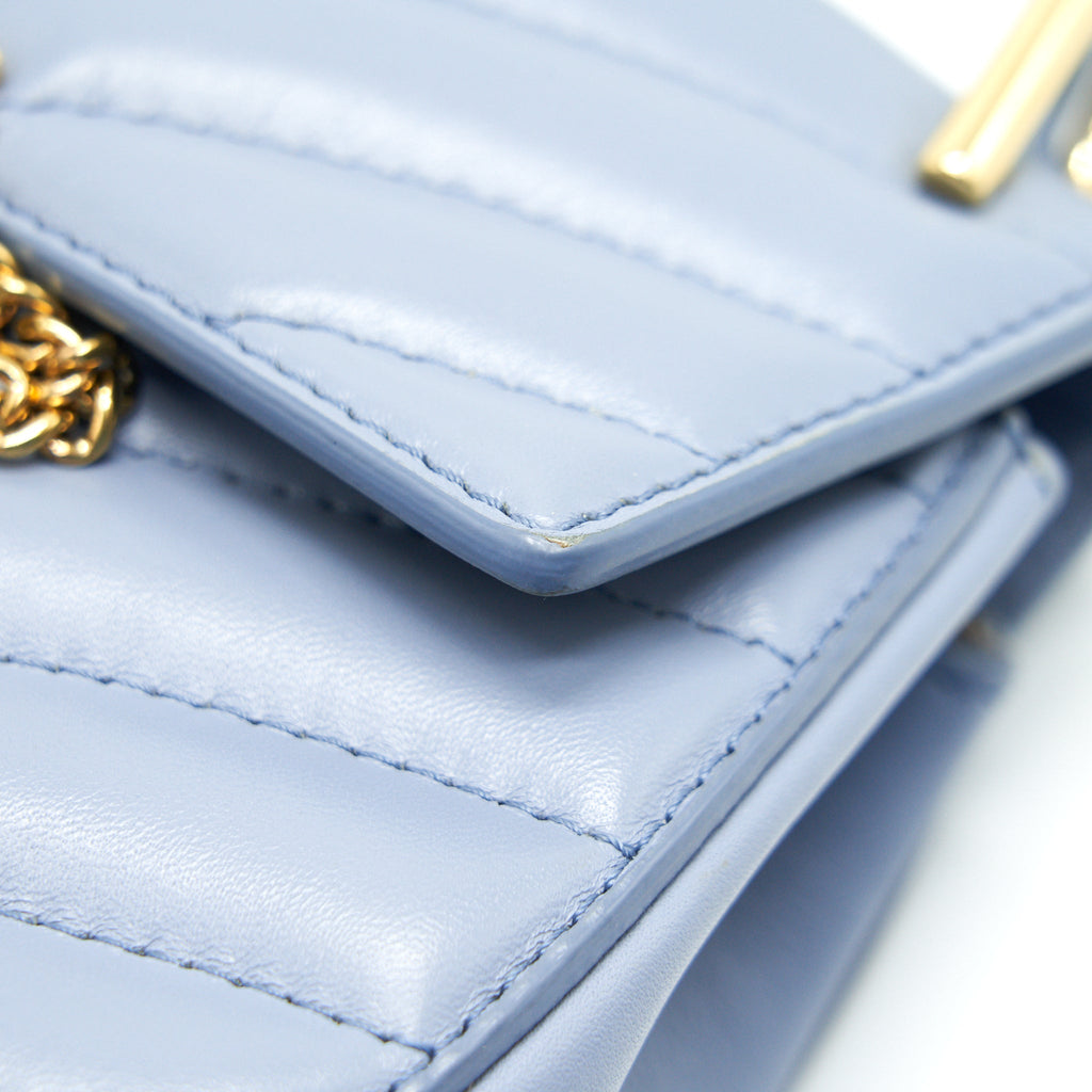 CHLOE MINI DREW BIJOU IN LIGHT BLUE GHW