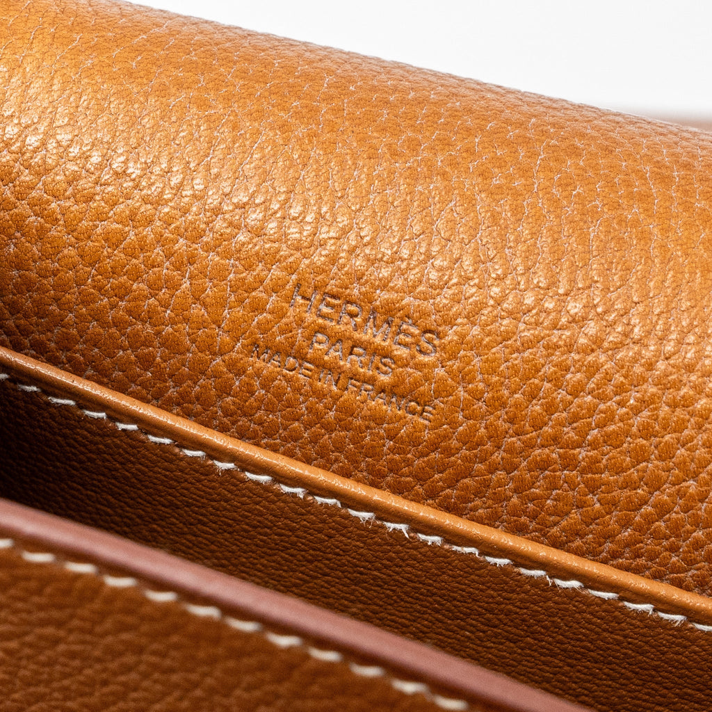 HERMES MINI ROULIS BARENIA FAUBOURG 34 FAUVE LGHW