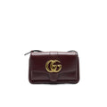 GUCCI ARLI SMALL SHOULDER BAG BURGUNDY WITH GHW