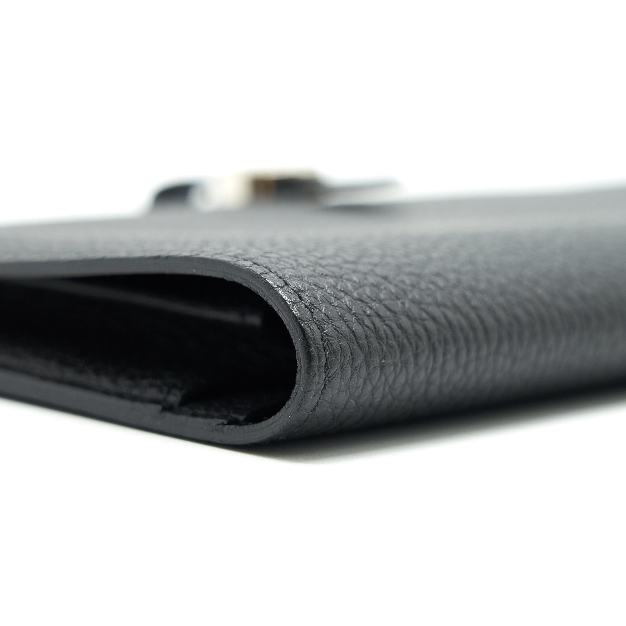 HERMES DOGON DUO WALLET IN BLACK TOGO SHW
