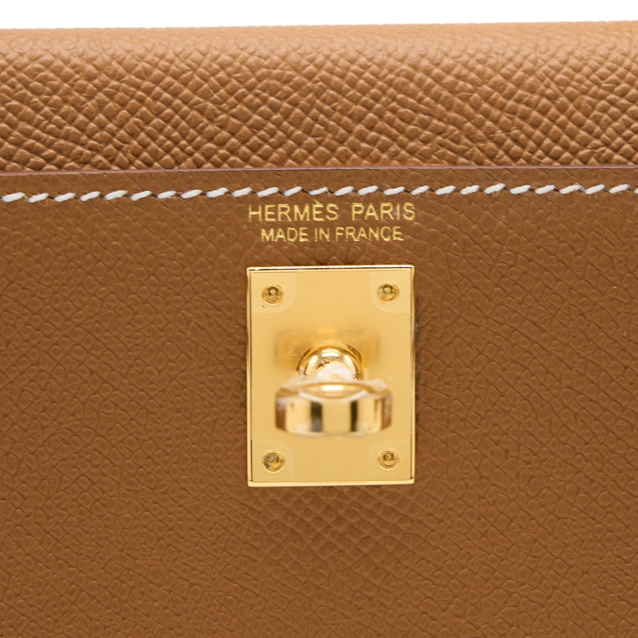 HERMES MINI KELLY II 20CM EPSOM GOLD GHW