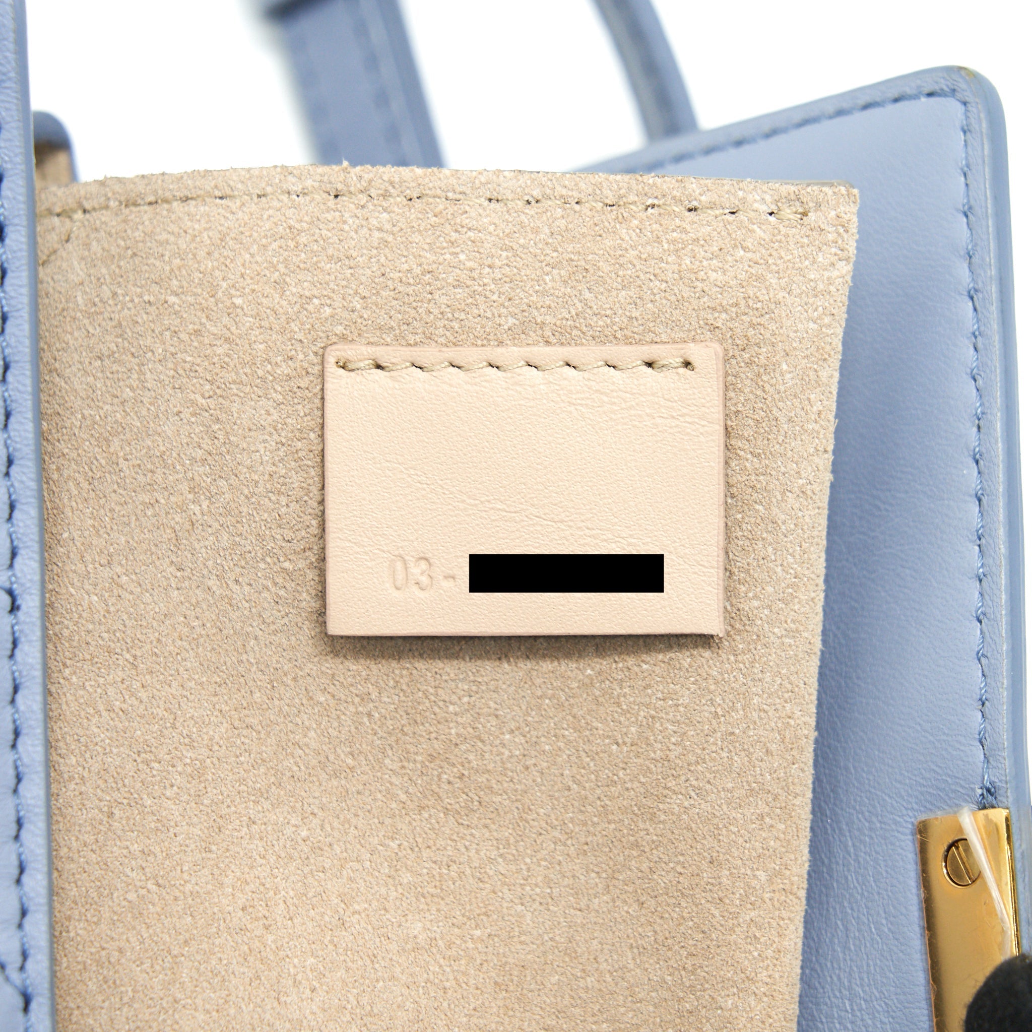 CHLOE MINI DREW BIJOU IN LIGHT BLUE GHW