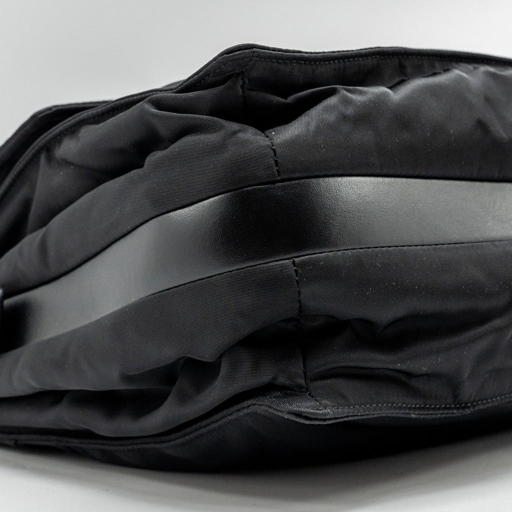 PRADA PADDED RE-NYLON SHOULDER BAG BLACK SHW