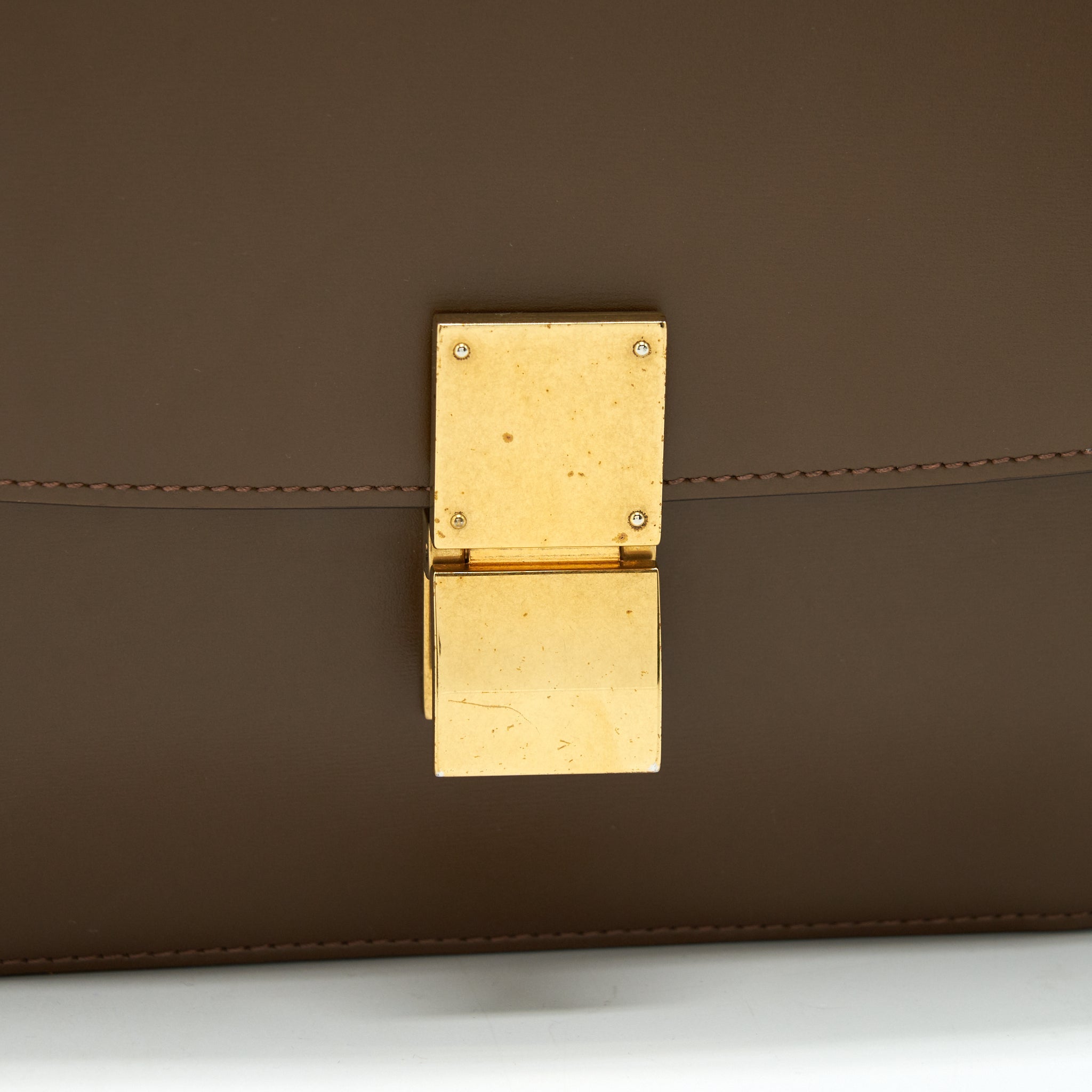 CELINE CLASSIC MEDIUM BOX BAG IN CARAMEL