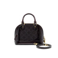 LOUIS VUITTON ALMA BB MONOGRAM VERNIS LEATHER AMARANTE