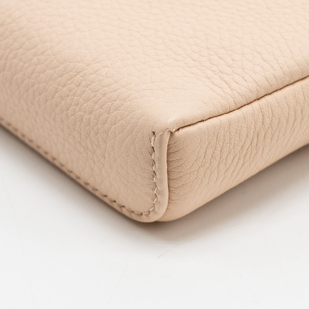 LORO PIANA EXTRA POCKET MINI POUCH CALFSKIN LIGHT PINK GHW