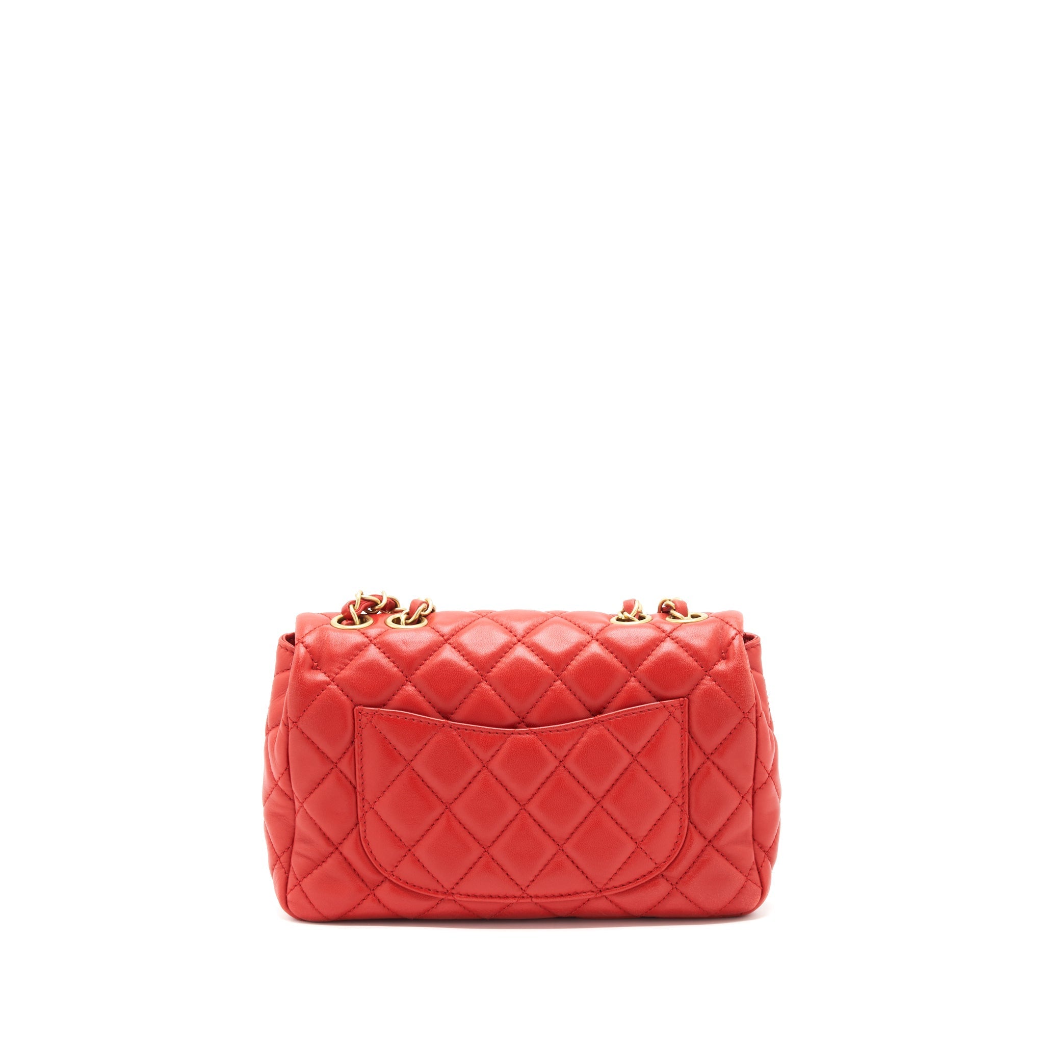 CHANEL NOW AND FOR EVER CRUISE SEASONAL LAMBSKIN RED GHW