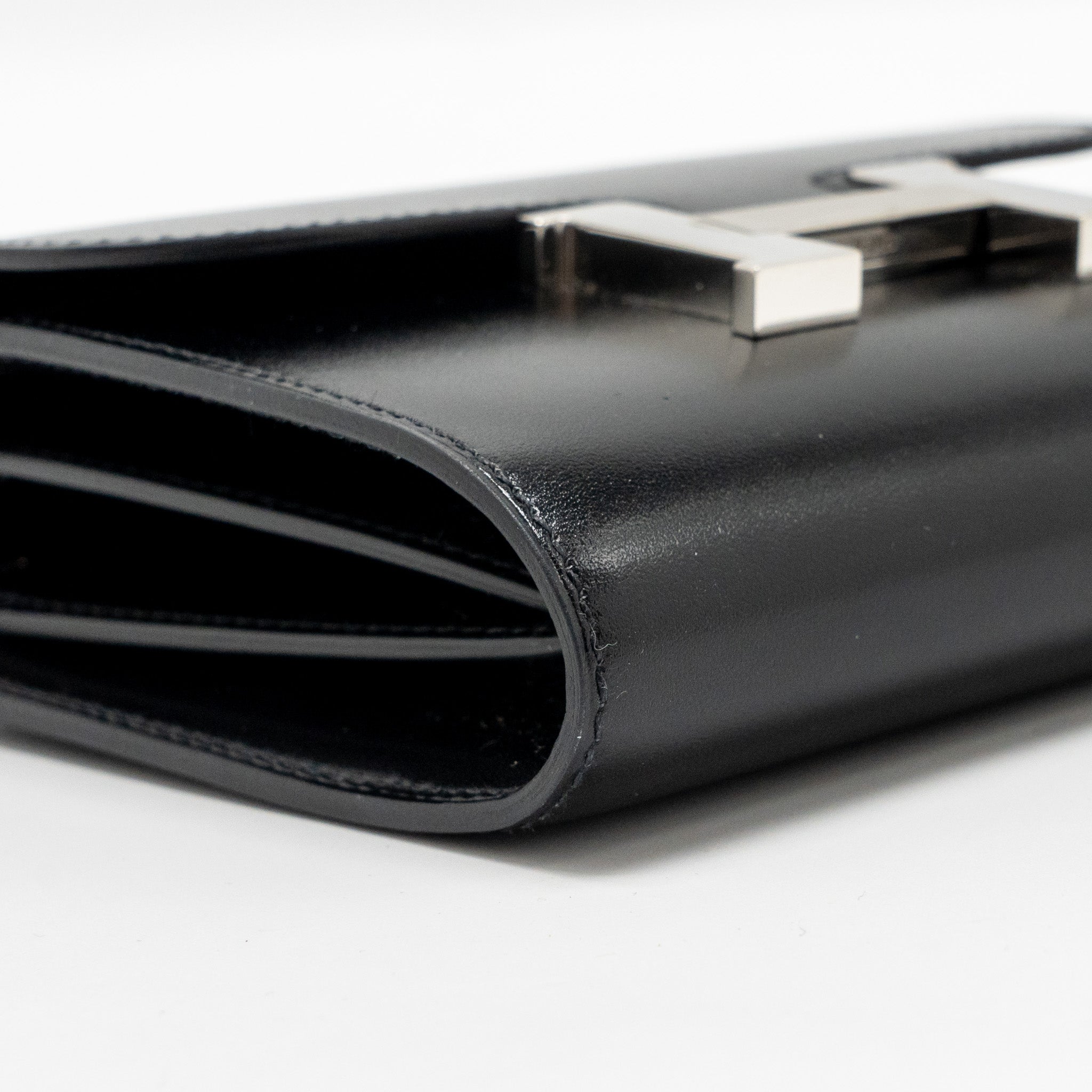 HERMES CONSTANCE WALLET BOX BLACK SHW