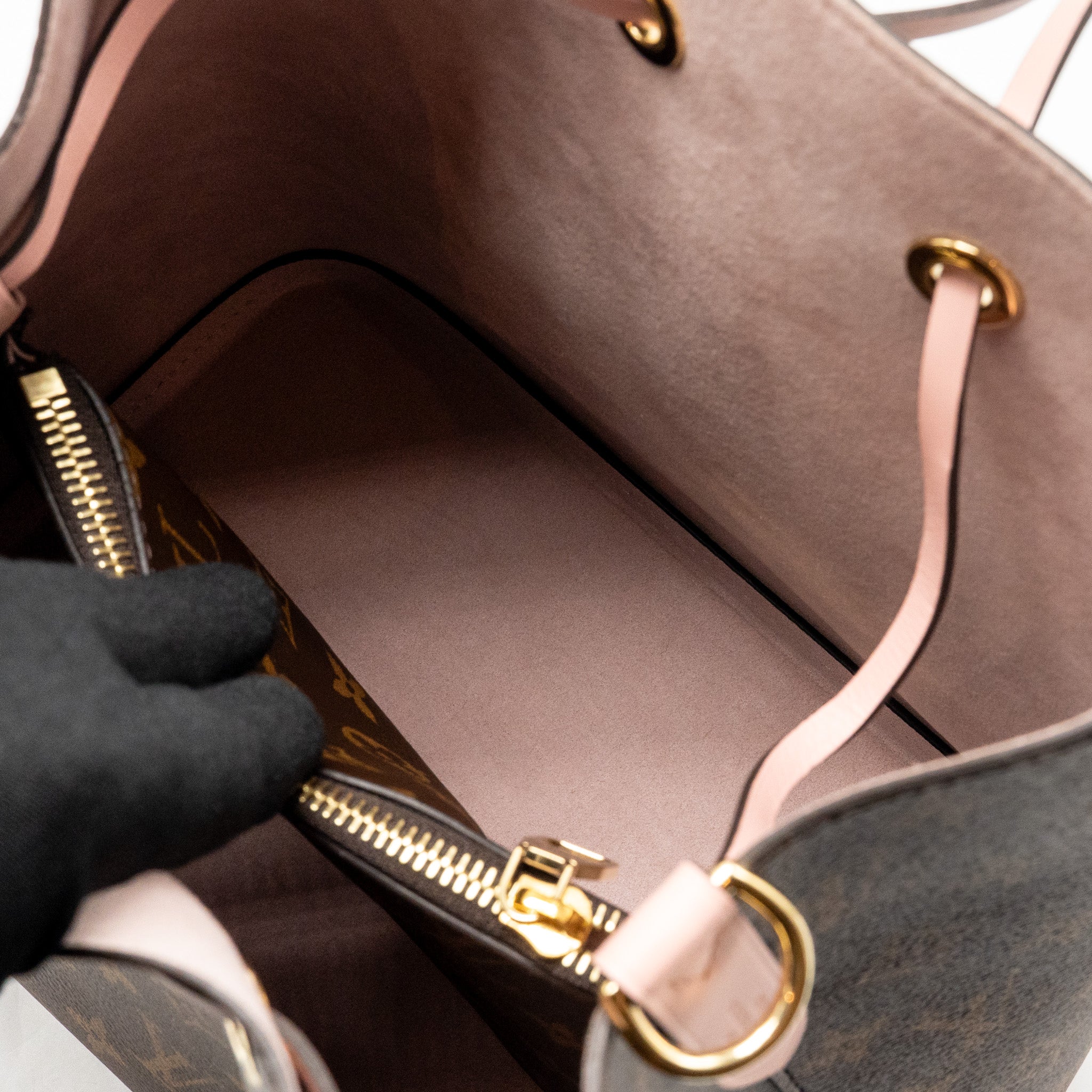 LOUIS VUITTON NEO NOE MONOGRAM CANVAS ROSE POUDRE GHW
