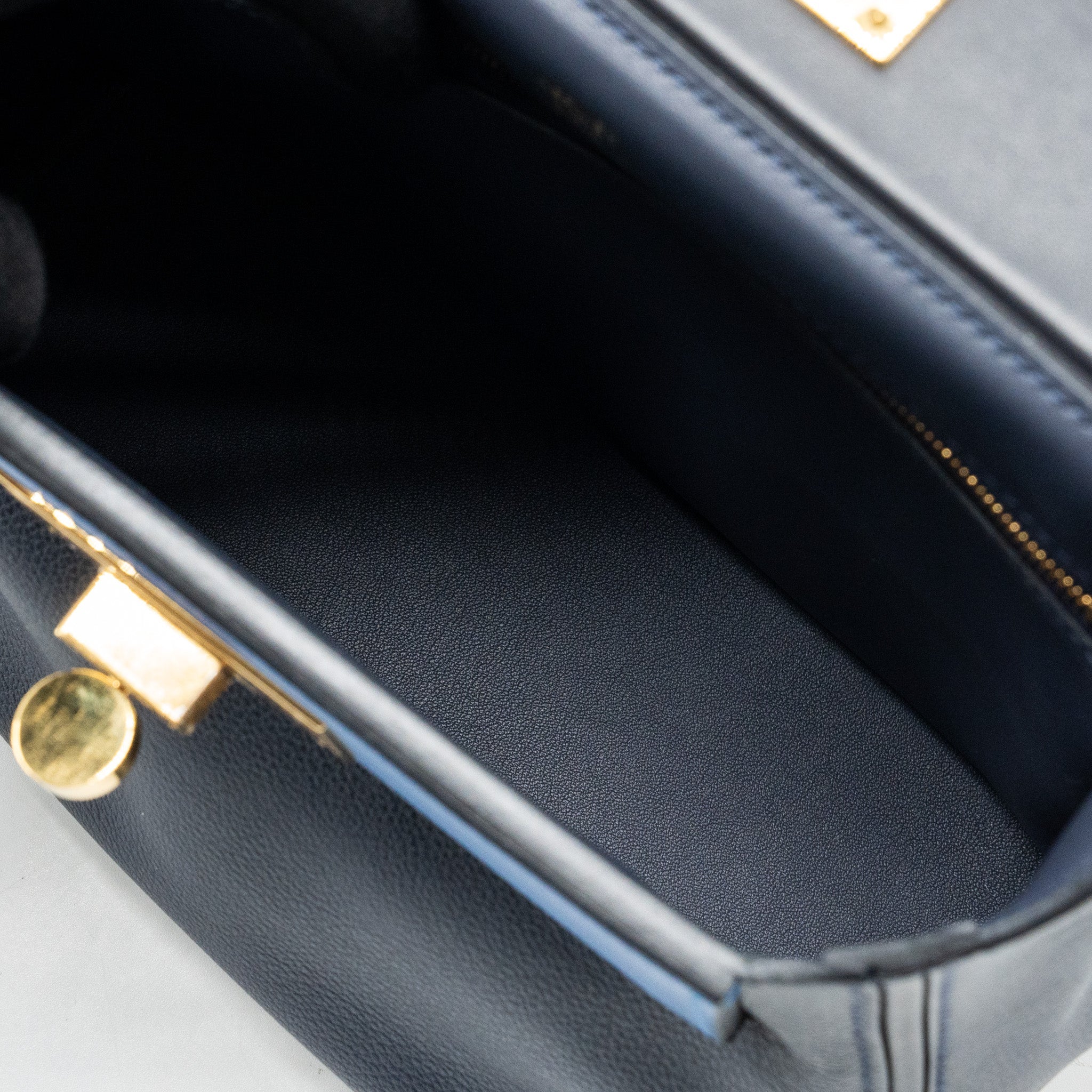 HERMES MINI 24/24 2424-21 BAG EVERCOLOR / SWIFT BLUE NUIT/CABAN/ZELLIGE  GHW