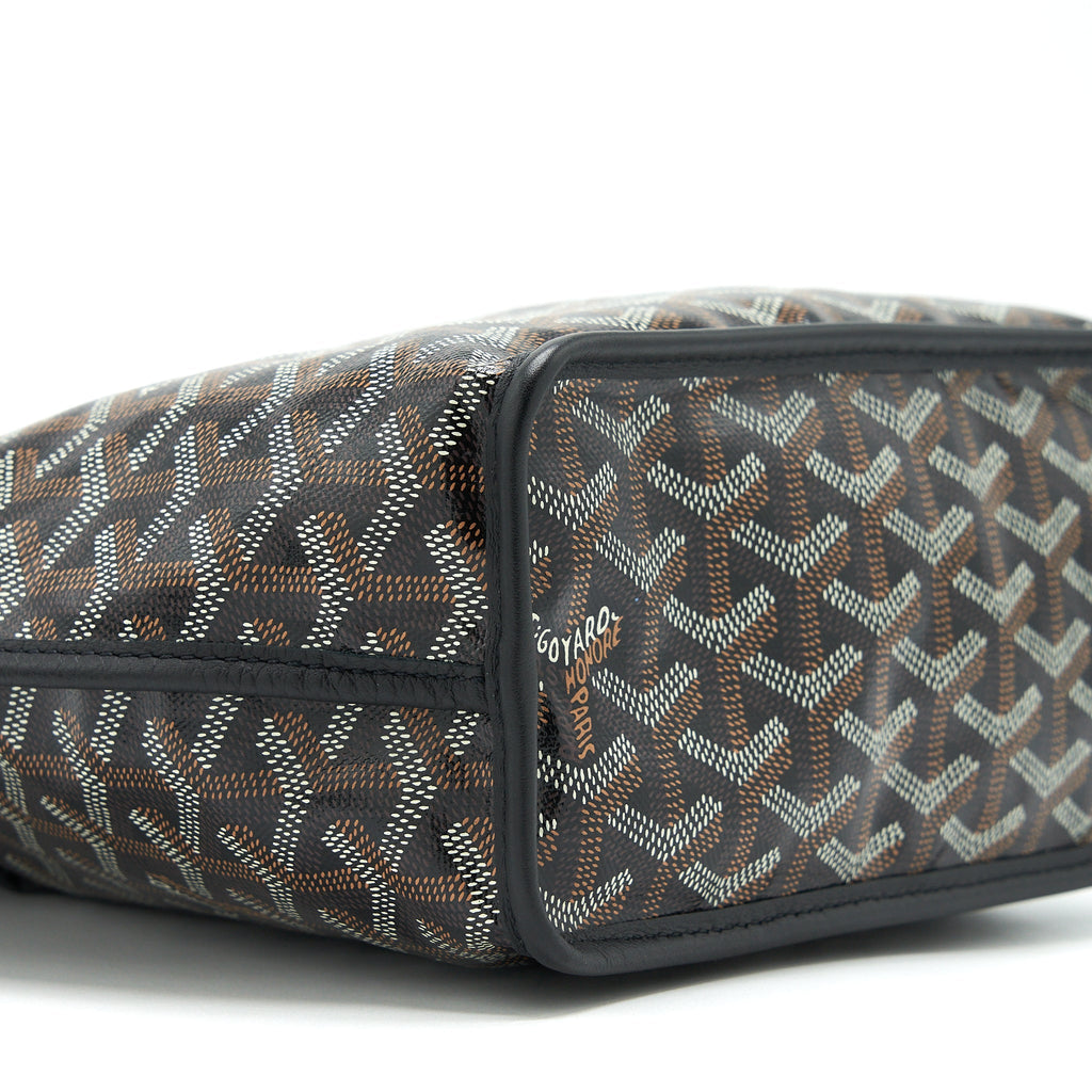 GOYARD ANJOU MINI REVERSIBLE TOTE BLACK/MULTICOLOUR