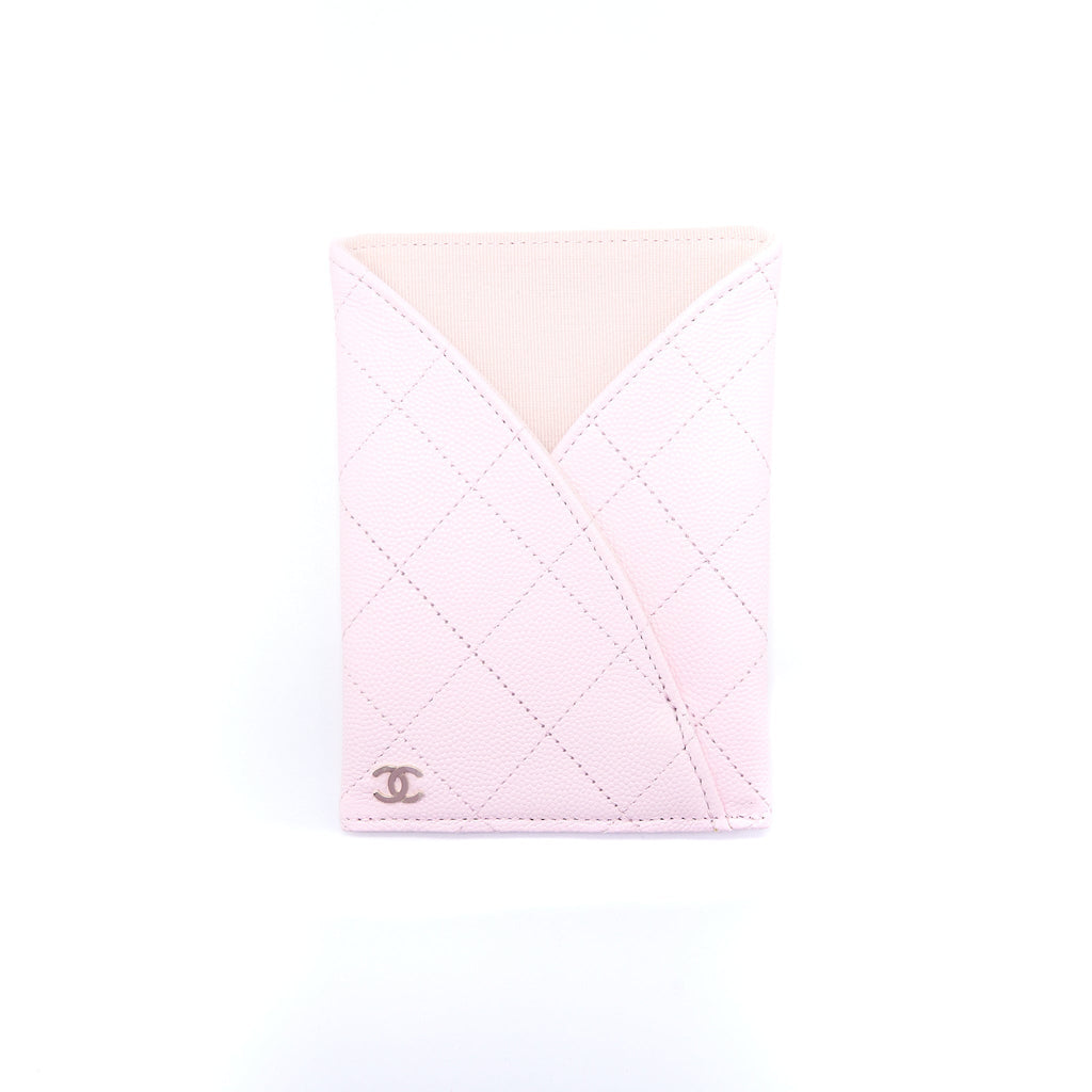 CHANEL 2 IN 1 WALLET ON CHAIN CAVIAR LIGHT PINK LGHW