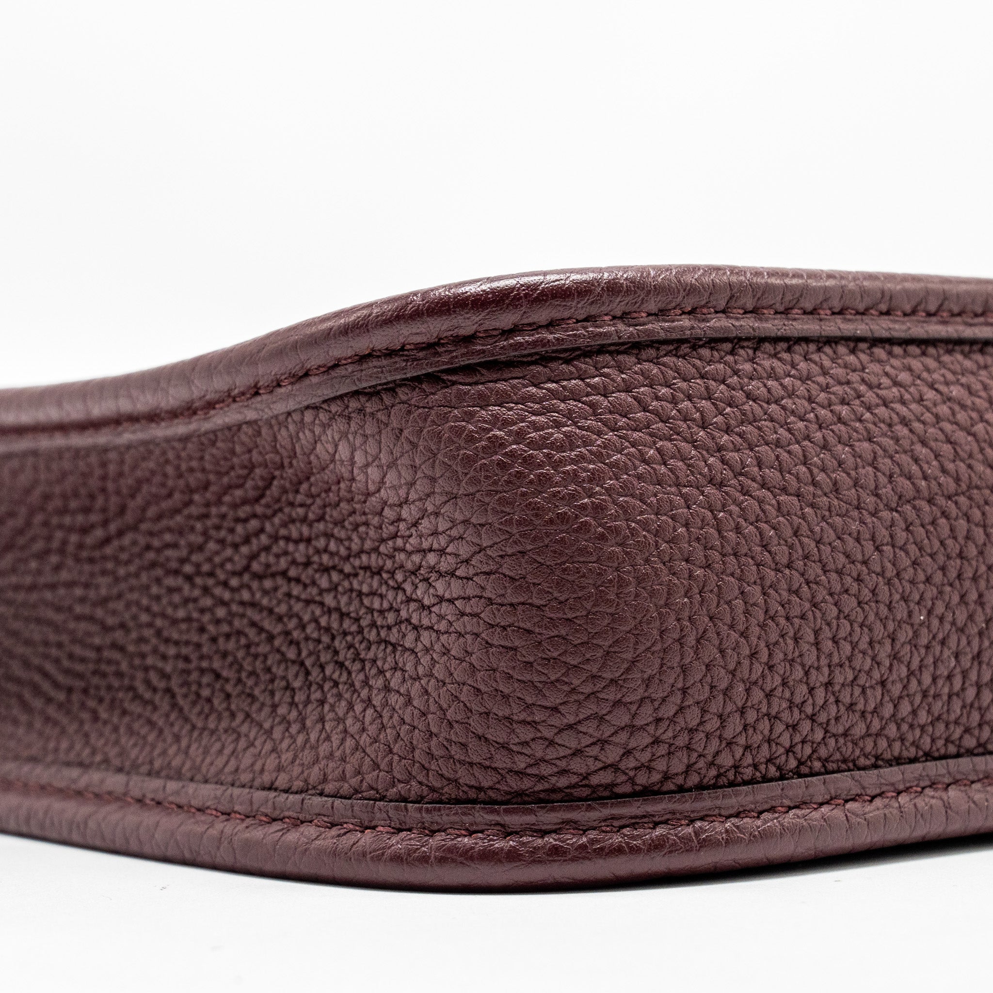 HERMES MINI EVELYNE TAURILLON MAURICE BORDEAUX GHW