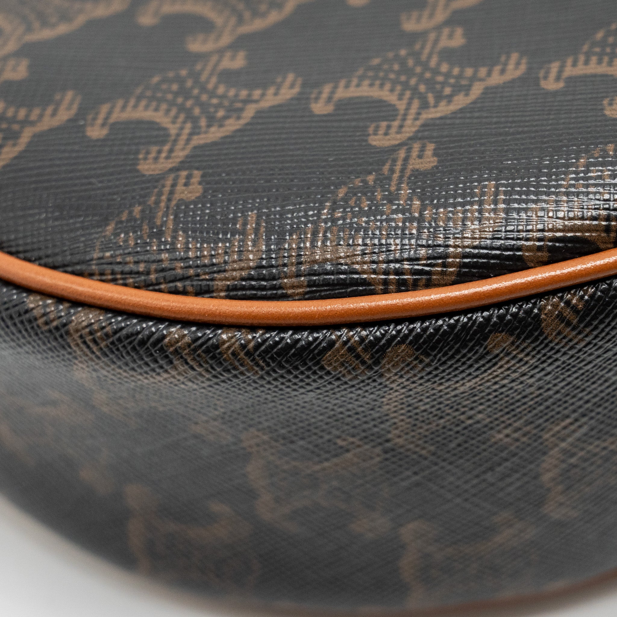 CELINE AVA BAG TRIOMPHE CANVAS / CALFSKIN BROWN GHW