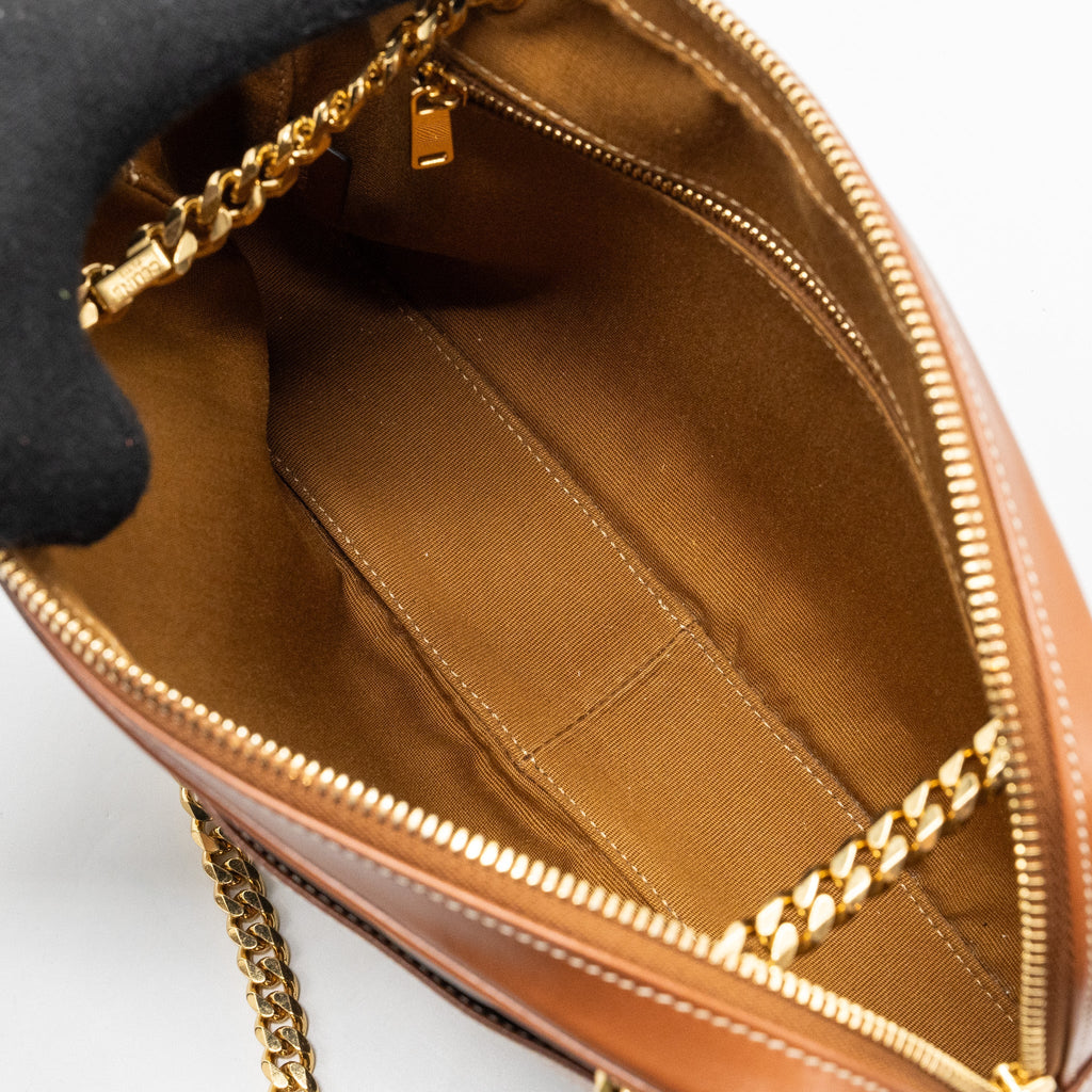 CELINE PATAPANS BAG TRIOMPHE CANVAS/LEATHER BROWN GHW