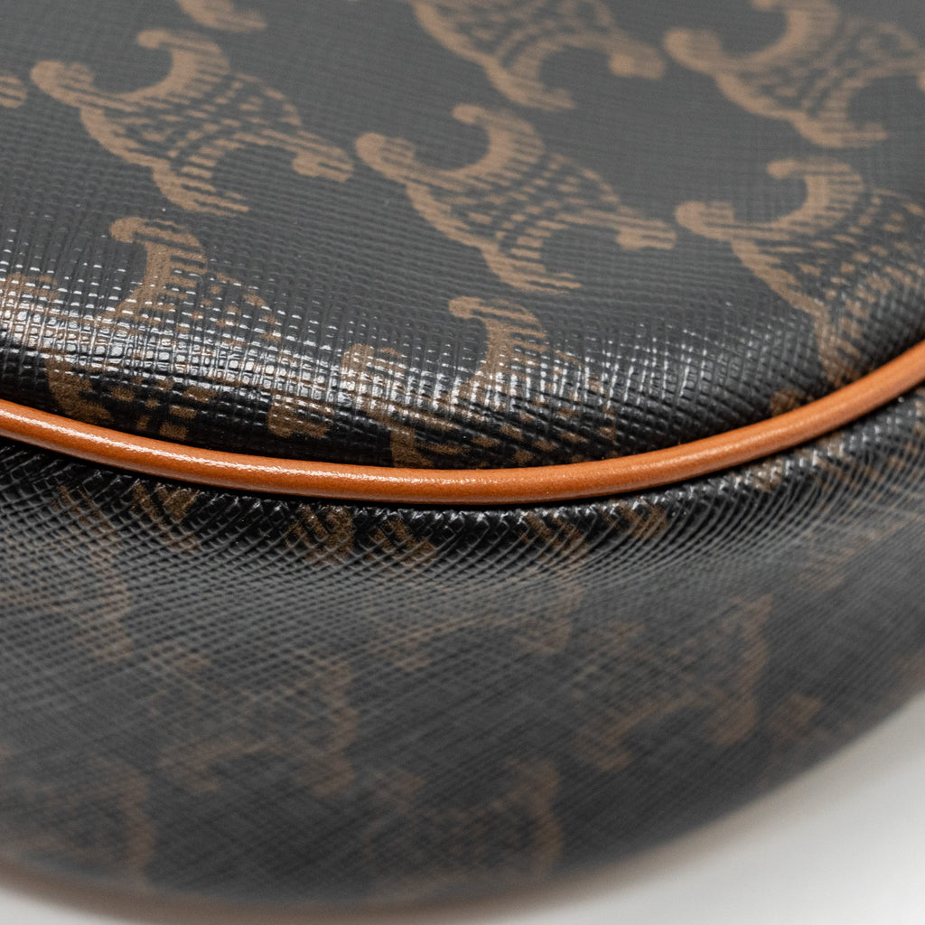 CELINE AVA BAG TRIOMPHE CANVAS / CALFSKIN BROWN GHW