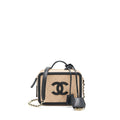 CHANEL VANITY FILIGREE CAVIAR BEIGE&BLACK LGHW