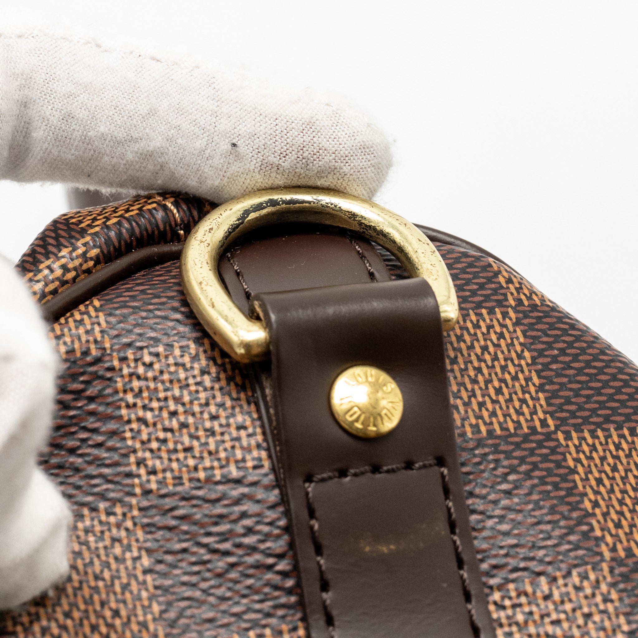 LOUIS VUITTON SPEEDY BANDOULIERE 25 DAMIER EBENE GHW