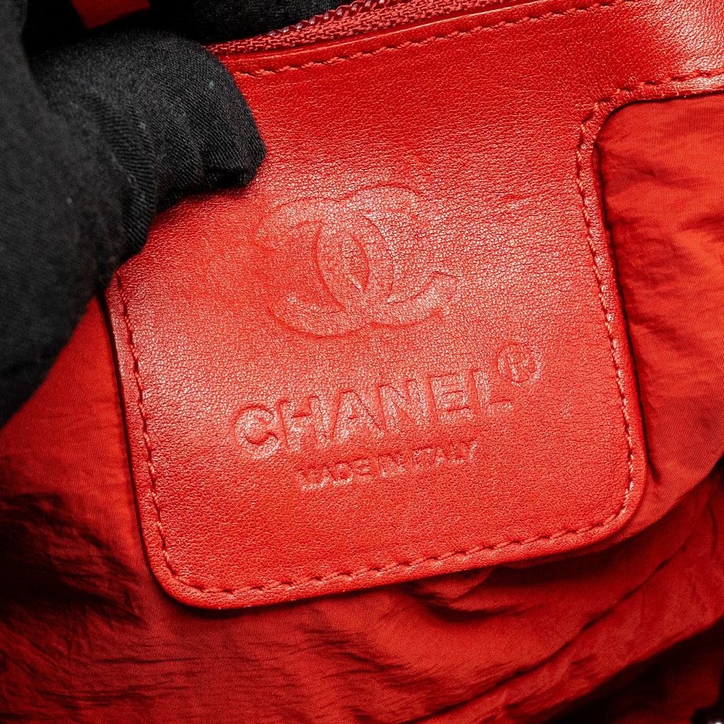 CHANEL COCOON TRAVEL TOTE BAG NYLON/CANVAS BLACK SHW