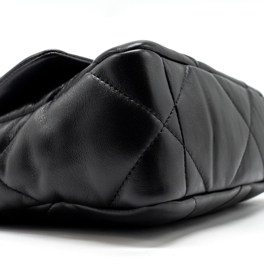 CHANEL SMALL 19 BAG LAMBSKIN BLACK MULTICOLOUR HARDWARE