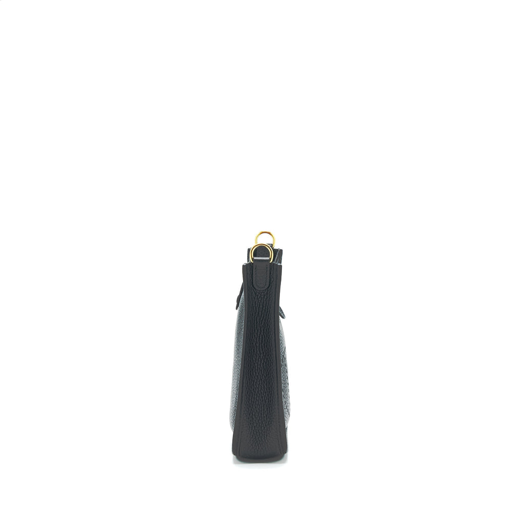 HERMES MINI EVELYNE BLACK GHW