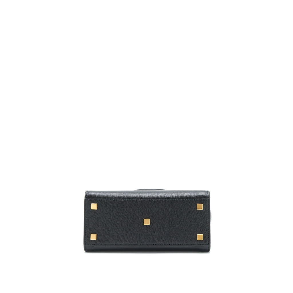 SAINT LAURENT/YSL MANHATTAN NANO SHOPPING BAG CALFSKIN BLACK GHW