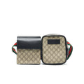 GUCCI GG SUPREME WEB WAIST STRAP BELT BAG