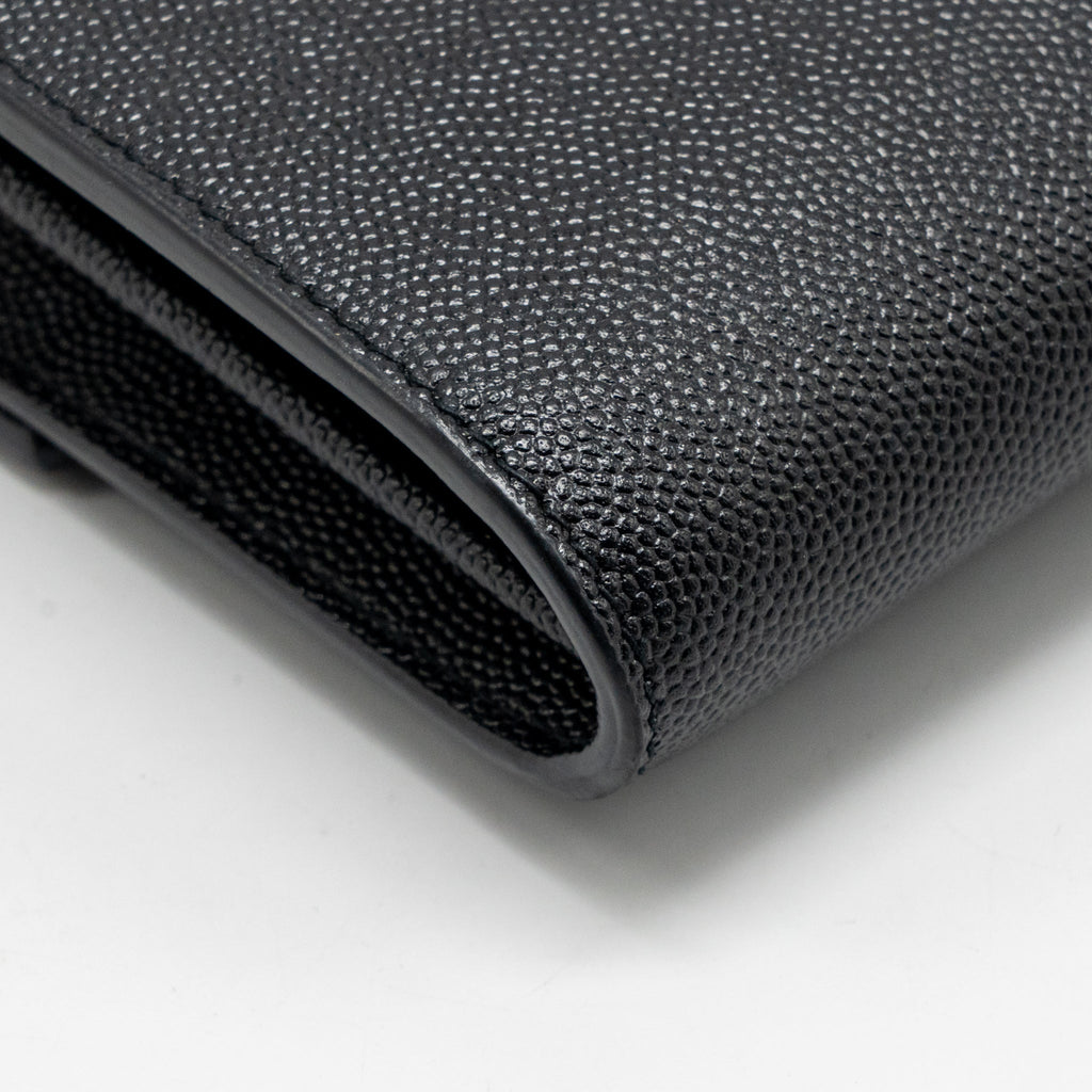 SAINT LAURENT/YSL MINI UPTOWN CROSSBODY BAG CALFSKIN BLACK GHW