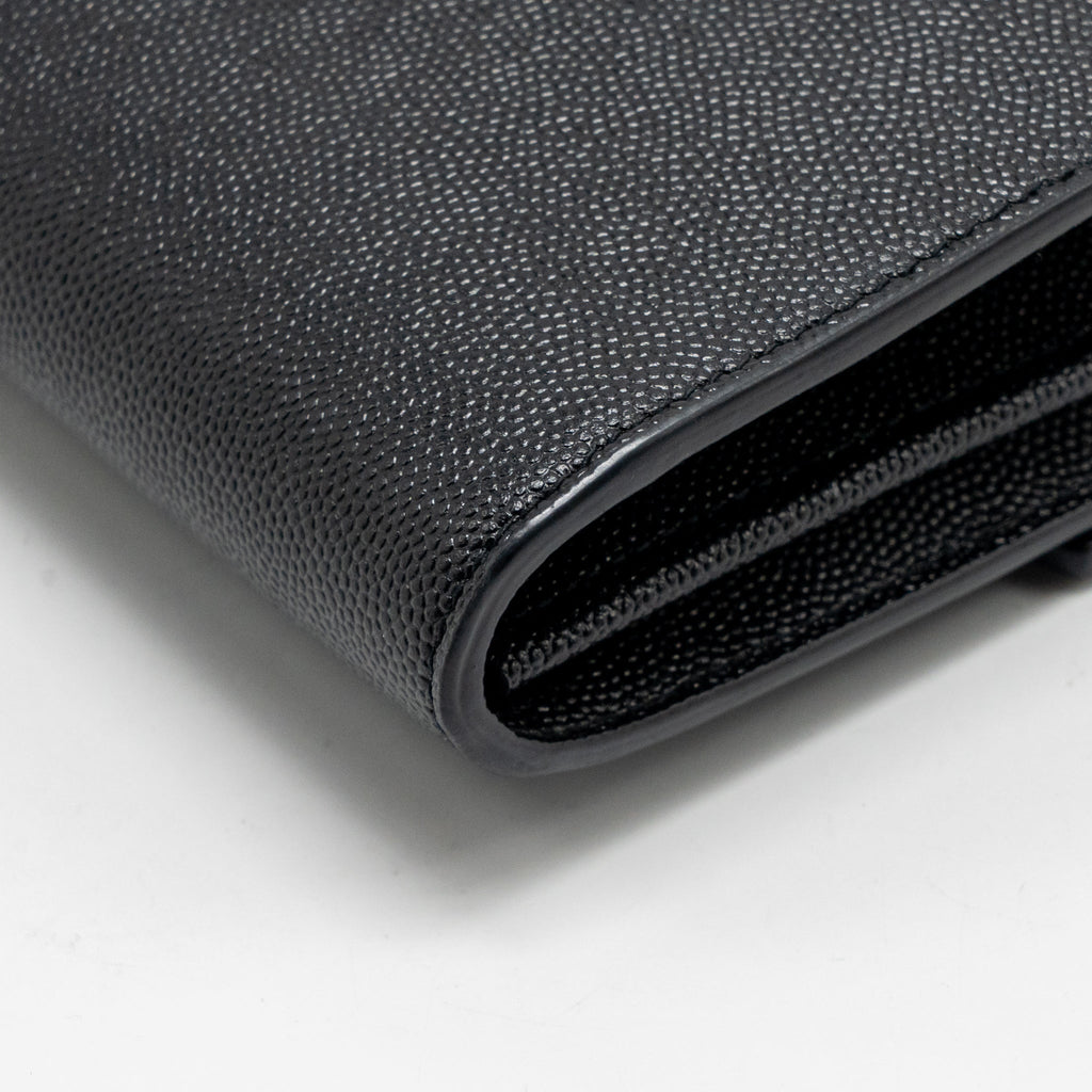SAINT LAURENT/YSL MINI UPTOWN CROSSBODY BAG CALFSKIN BLACK GHW