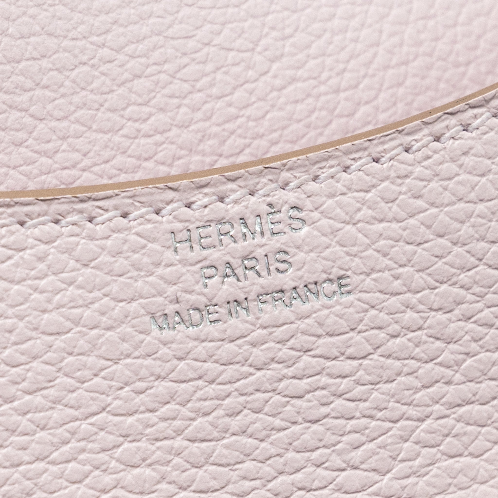 HERMES CONSTANCE SLIM EVERCOLOR MAUVE PALE SHW