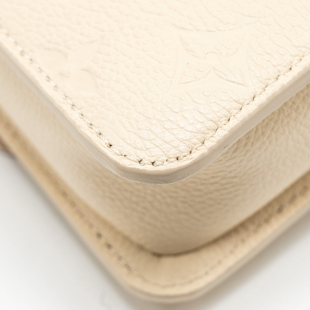 LOUIS VUITTON WALLET ON CHAIN MÉTIS MONOGRAM EMPREINTE CREAM GHW