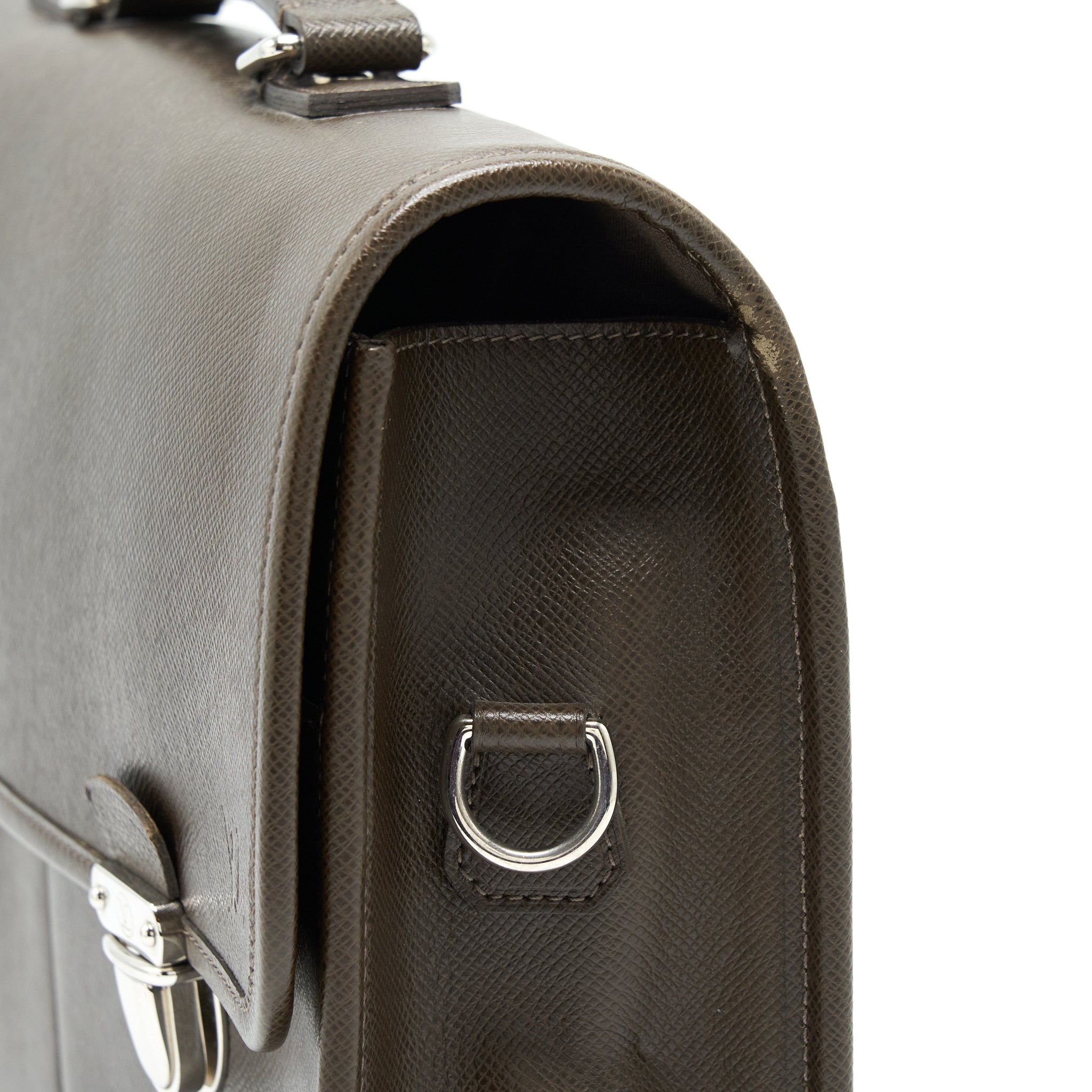 LOUIS VUITTON MEN’S LARGE BRIEFCASE WITH SHOULDER STRAP DARK BROWN SHW