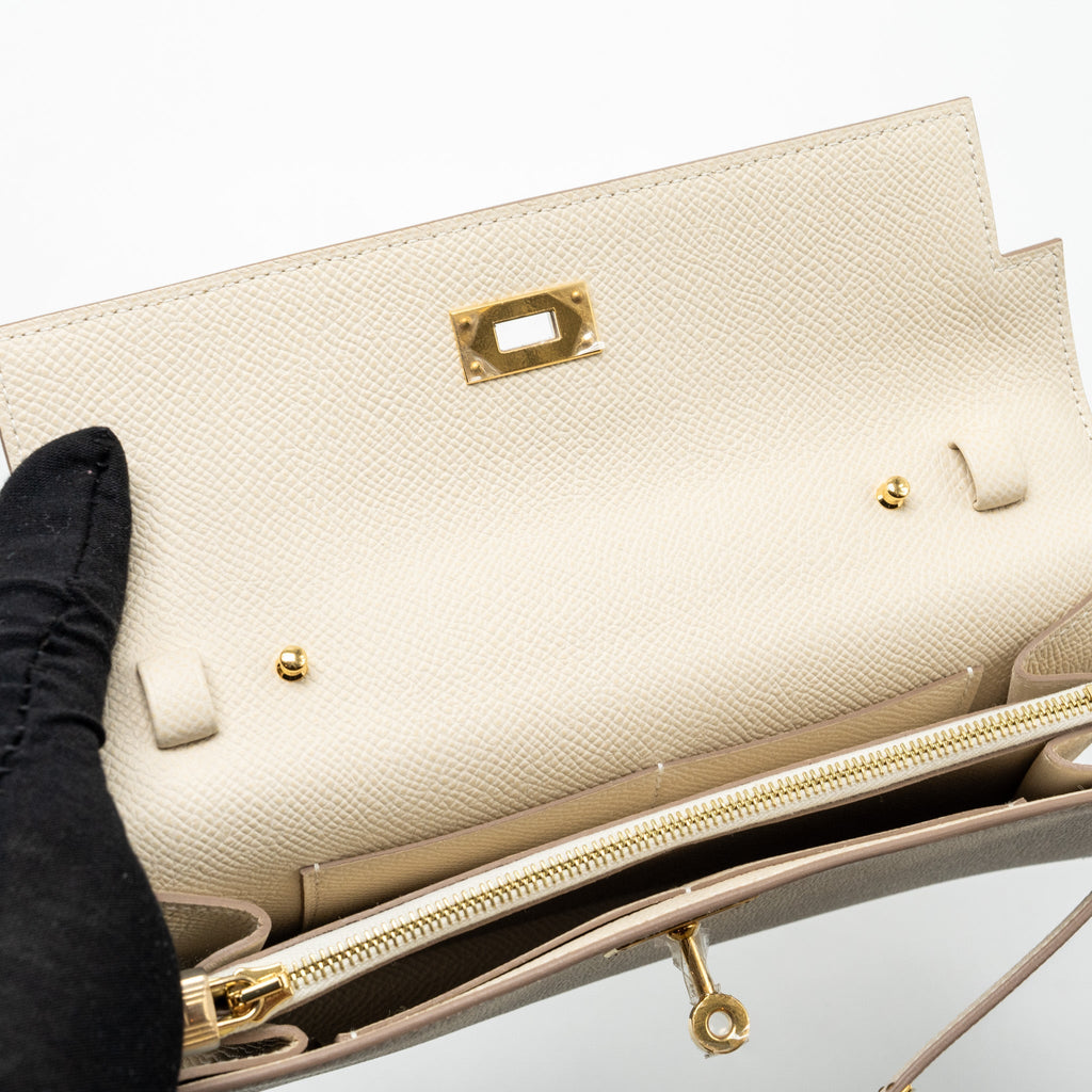 HERMES CLASSIC KELLY TO GO EPSOM CRAIE GHW