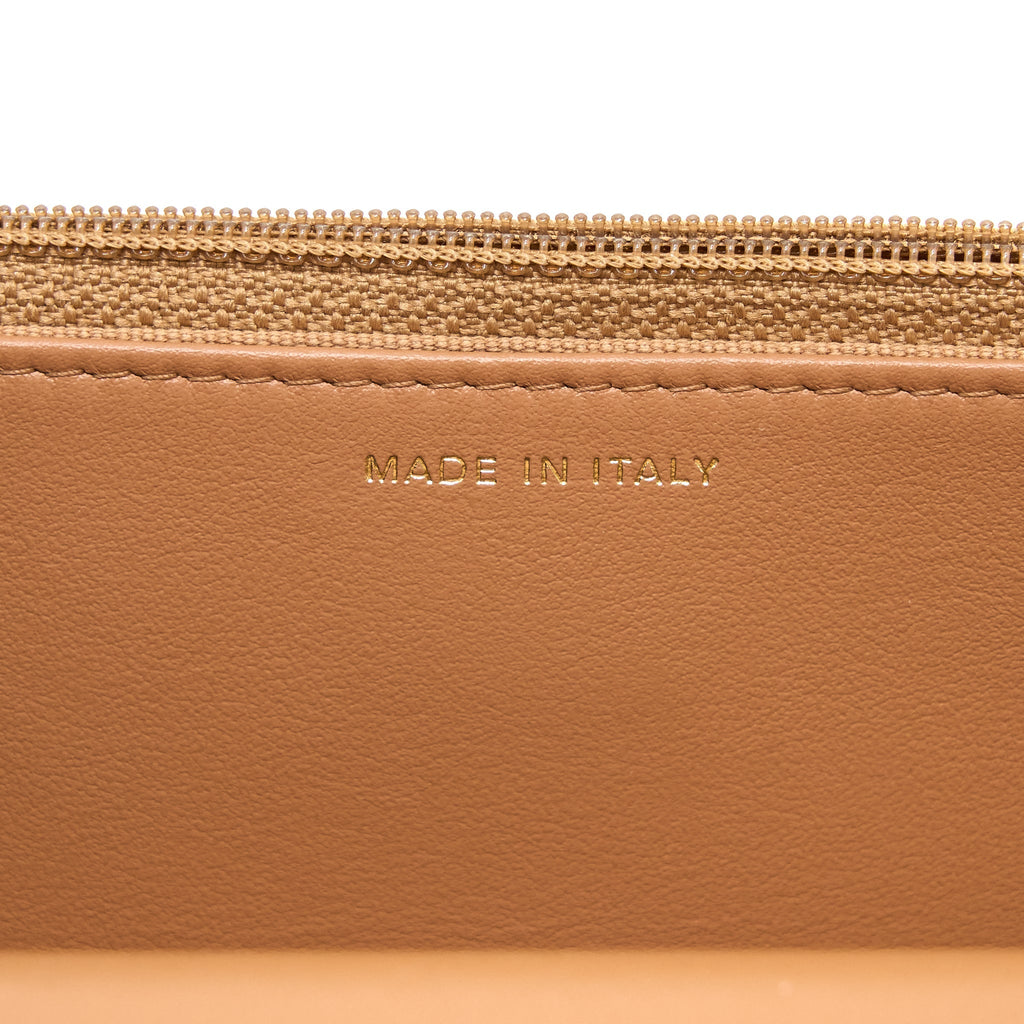 CHANEL 19 WALLET ON CHAIN LAMBSKIN CARAMEL MULTICOLOUR HARDWARE (MICROCHIP)