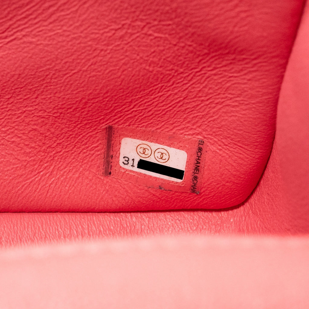 CHANEL TOP HANDLE MINI RECTANGULAR FLAP BAG CAVIAR PINK GHW