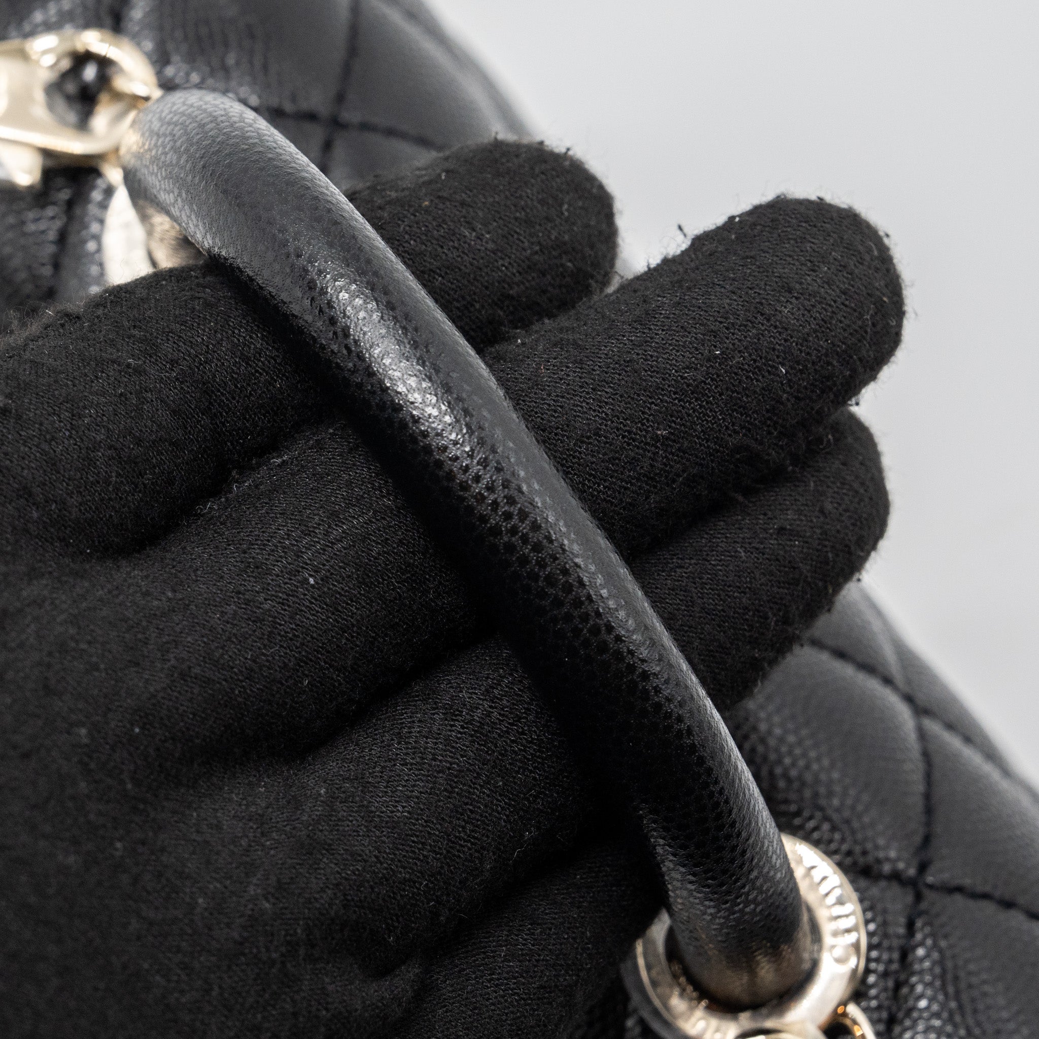 CHANEL COCO HANDLE MINI CAVIAR BLACK LGHW (MICROCHIP)