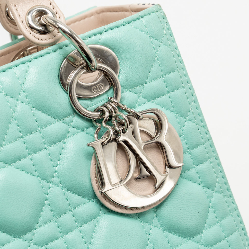DIOR MEDIUM LADY DIOR LAMBSKIN/PYTHON MULTICOLOUR SHW