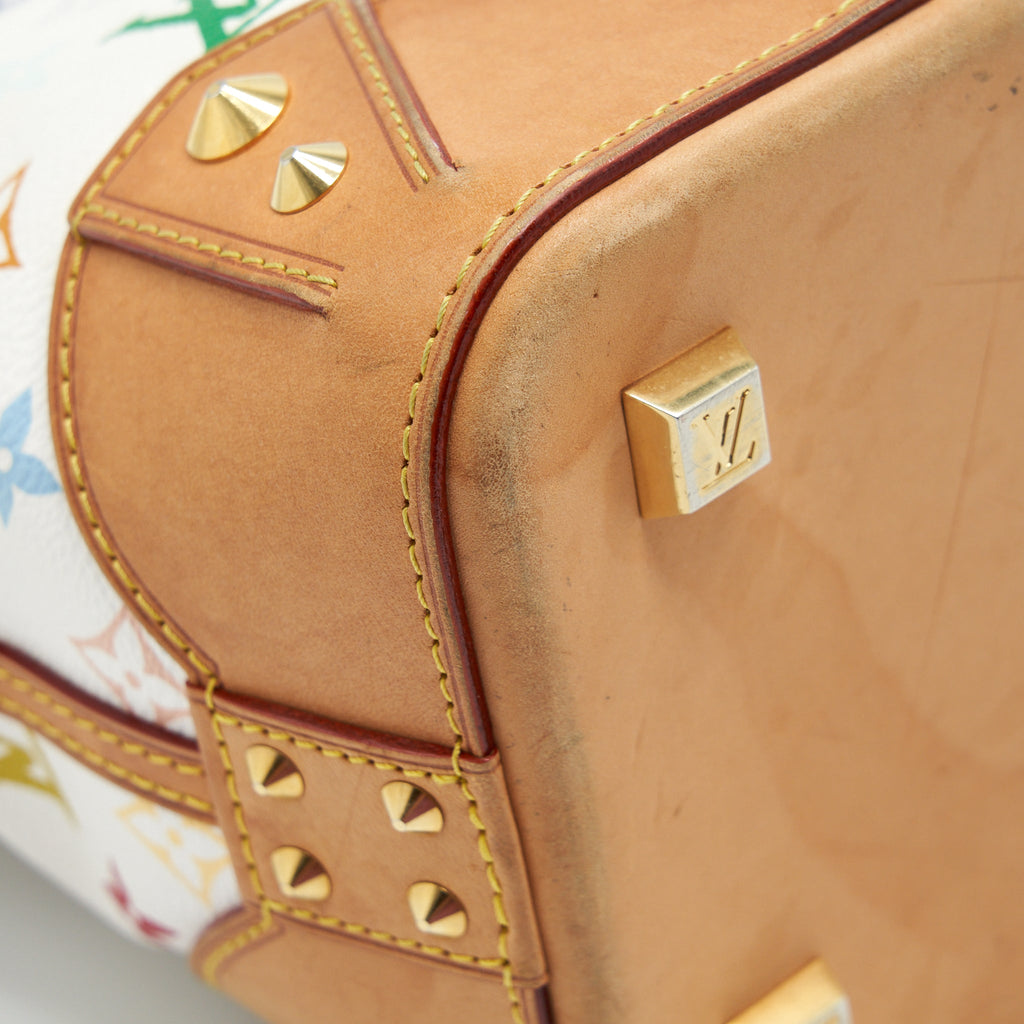 LOUIS VUITTON TOTE BAG WHITE MONOGRAM MULTICOLOUR GHW