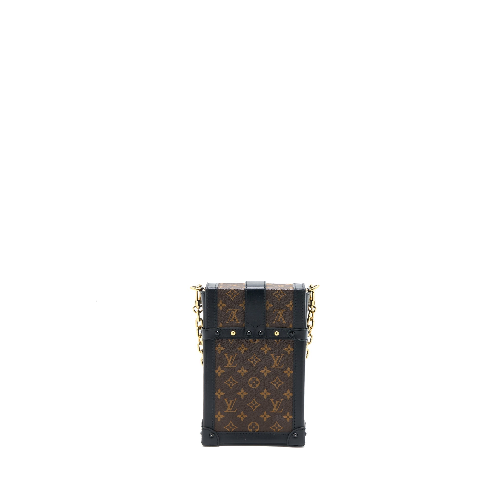 LOUIS VUITTON VERTICAL TRUNK POCHETTE MONOGRAM CANVAS GHW