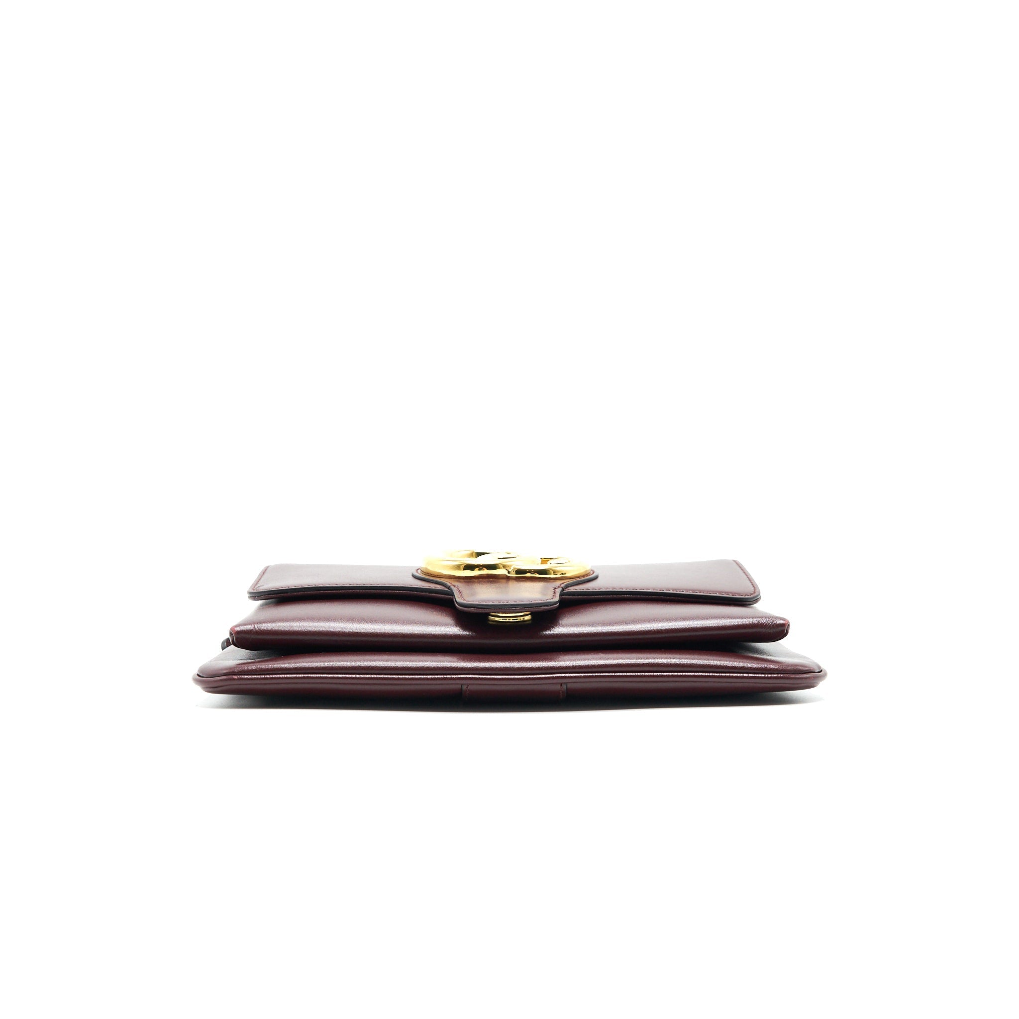 GUCCI ARLI SMALL SHOULDER BAG BURGUNDY WITH GHW